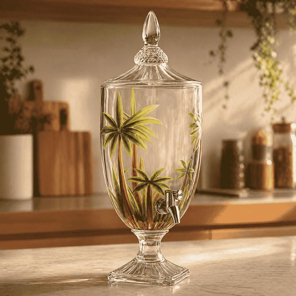 Suqueira com Pé Palm Tree Handpaint 4,5L Coliseu