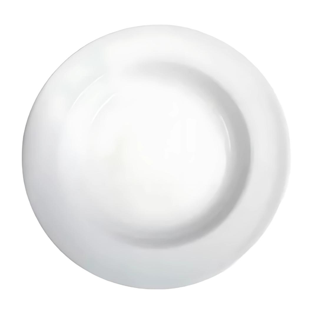 Prato Fundo 25cm Branco Melamina Utilgoods