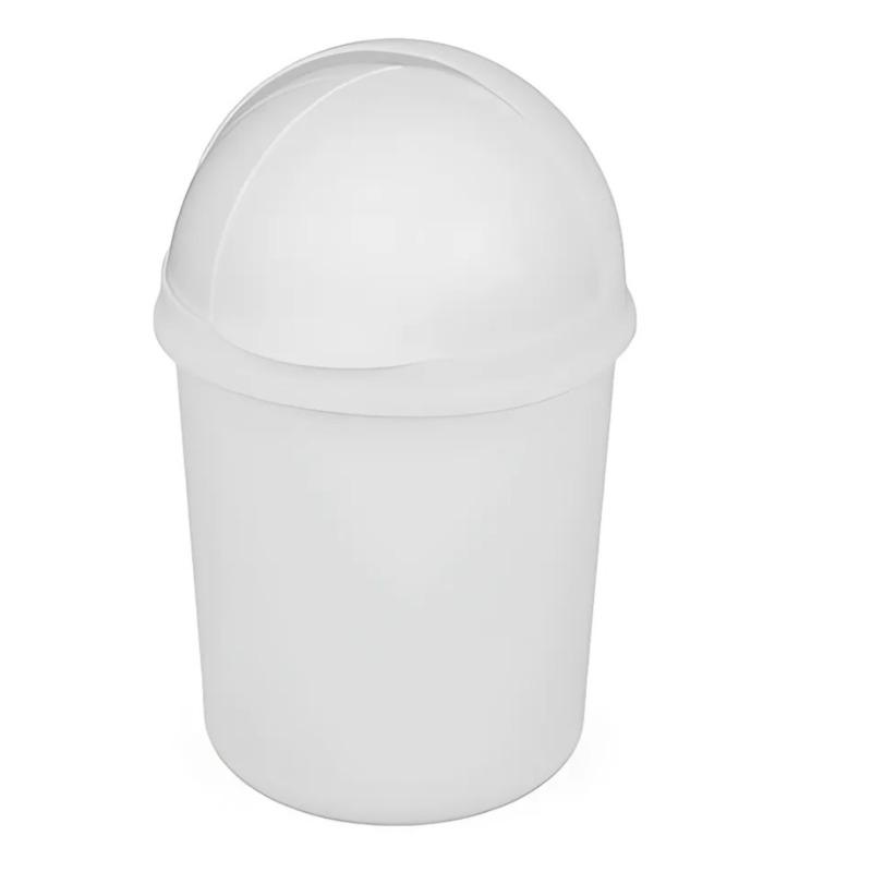 Lixeira Retratil 1,4L Branco Plasvale