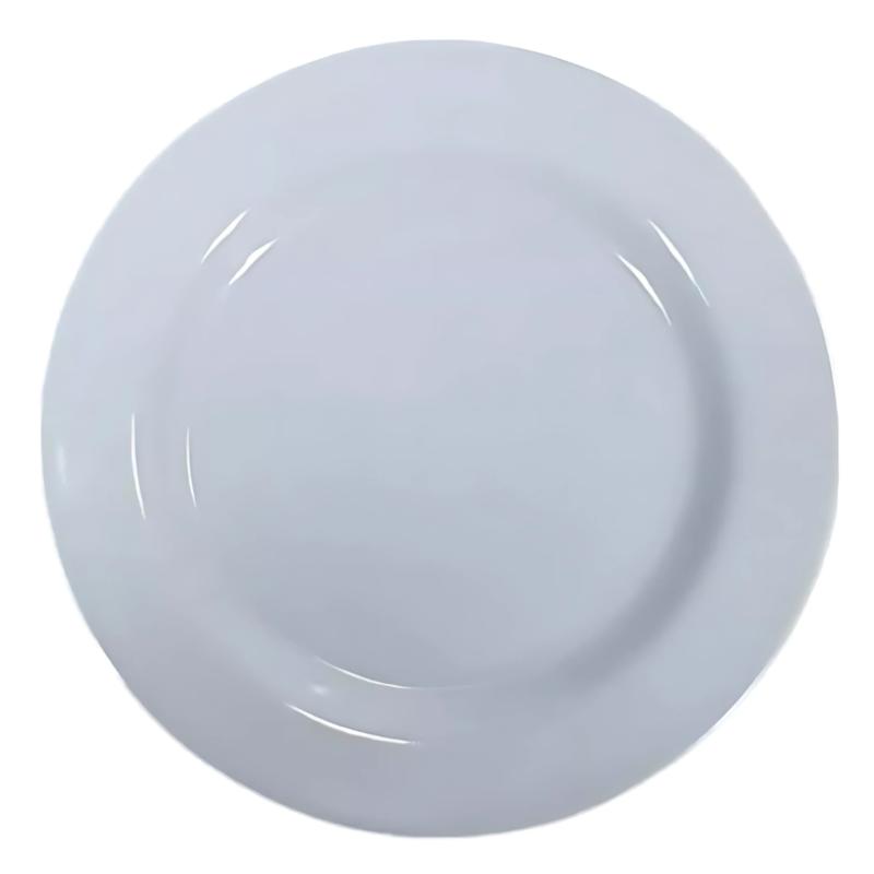 Prato de Sobremesa Branco 18cm Melamina Utilgoods