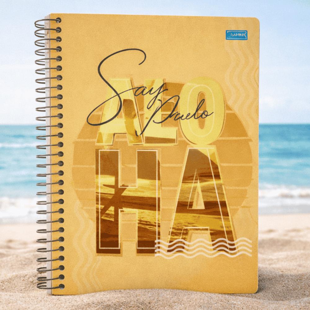 Caderno Univ Espiral Cd Aloha 15M 240Fls Smart