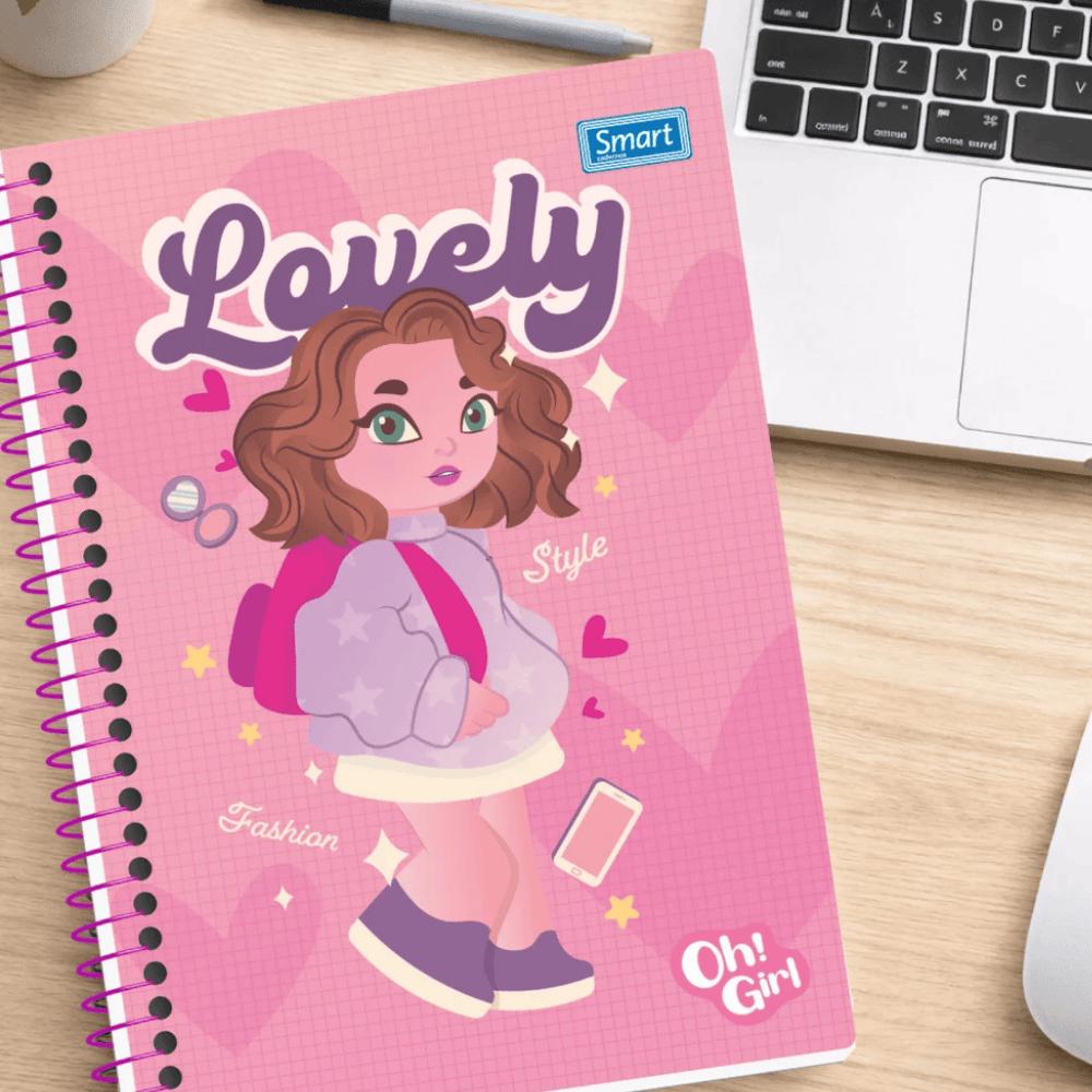 Caderno Oh Girl Cd 20 Matérias 320 Folhas Smart