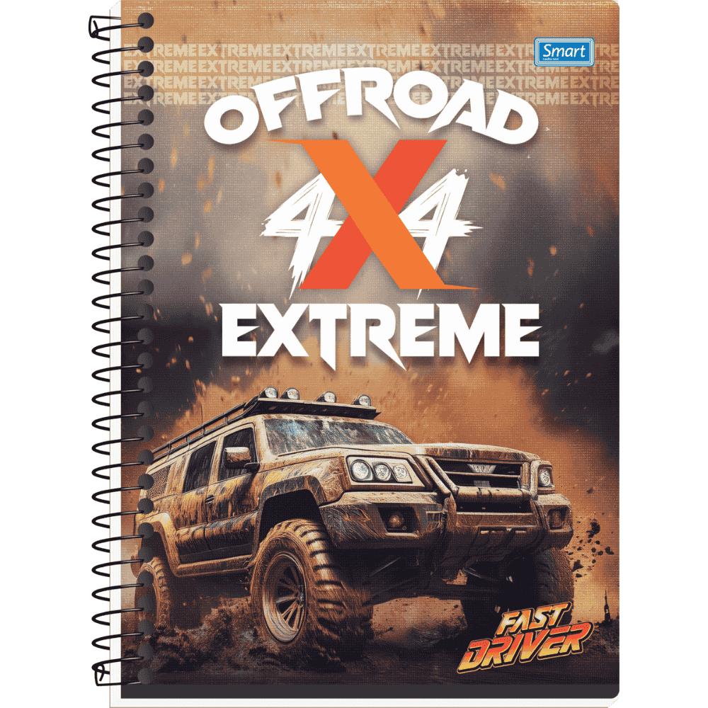 Caderno Fast Drive Cd 15 Matérias 240 Folhas Smart