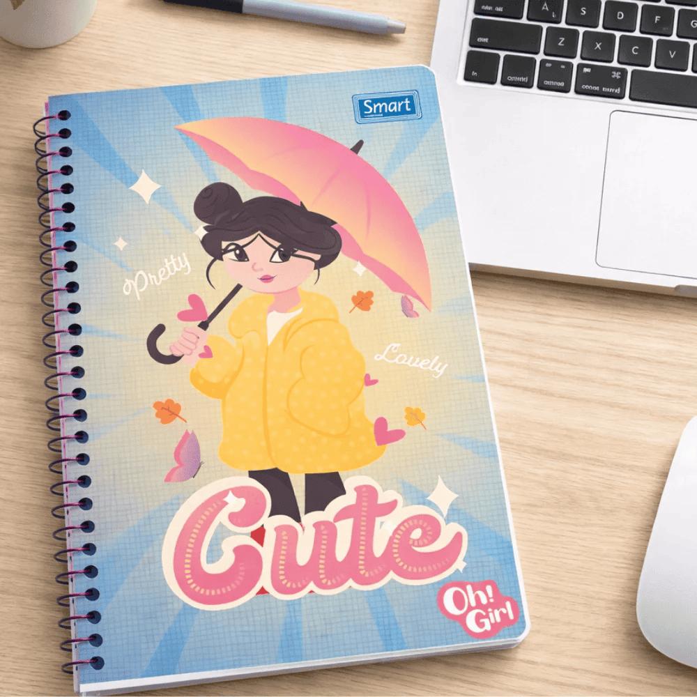 Caderno Oh Girl Cd 15M 240Fls Smart