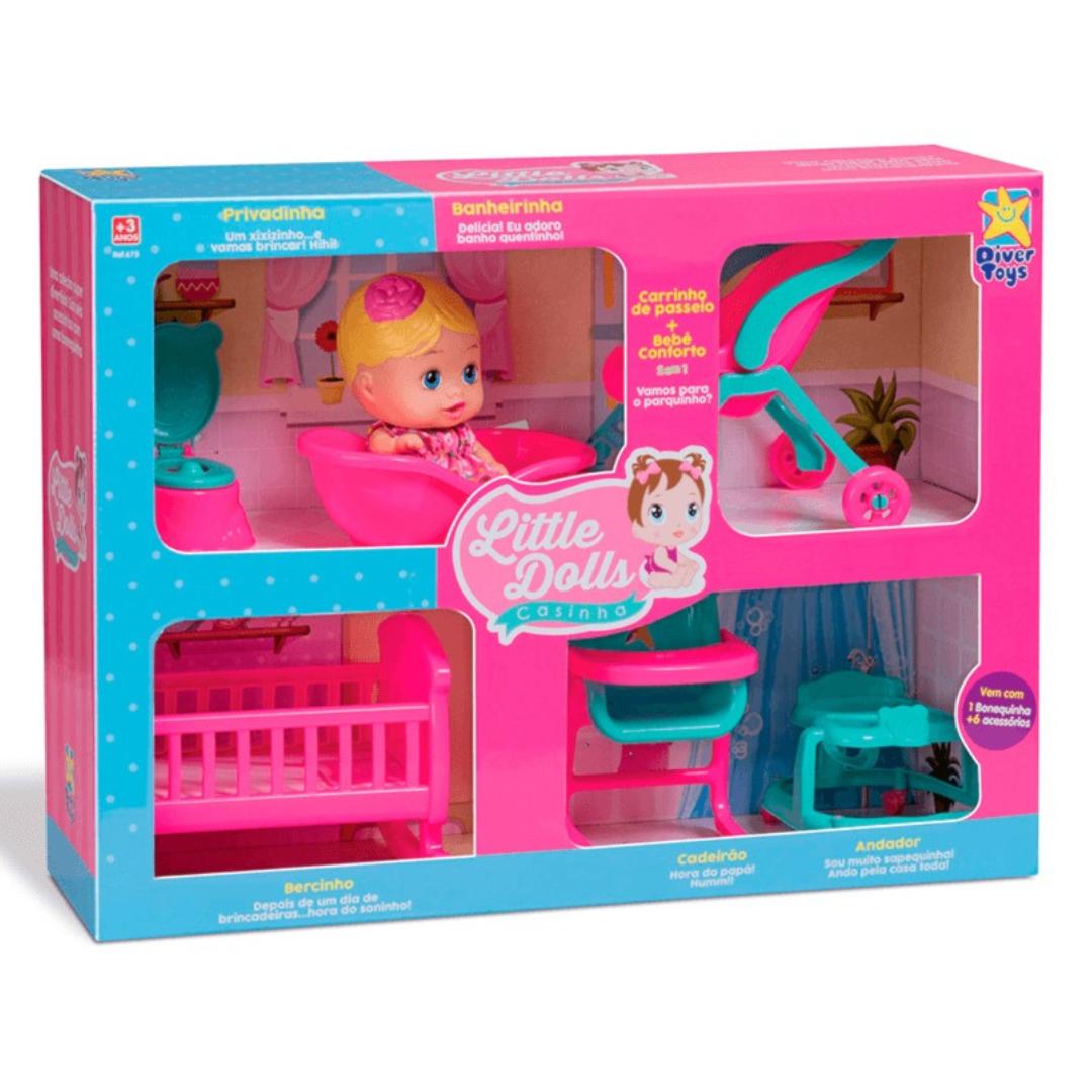 Boneca Little Dolls Casinha Divertoys