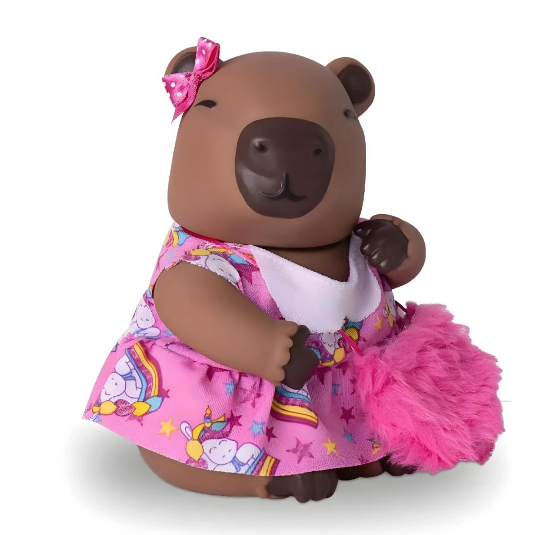 Mimi Capivara Vestido Rosa