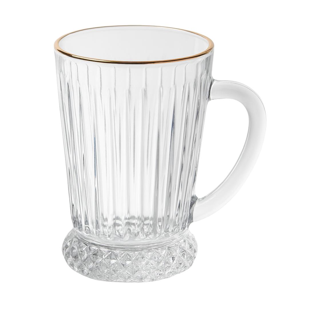 Taça Para Cappuccino Com Fio De Ouro
