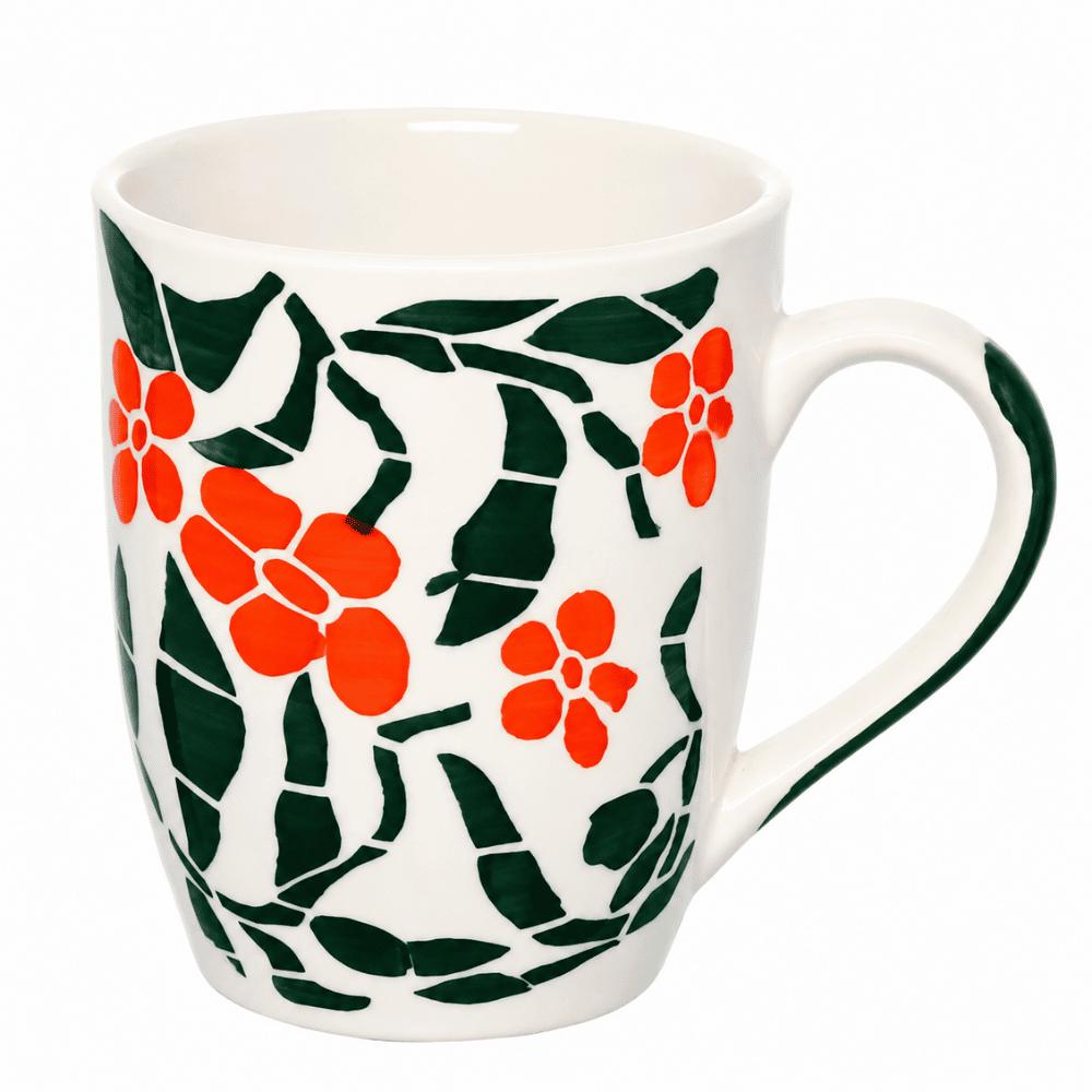 Caneca Flores 300ml Etilux
