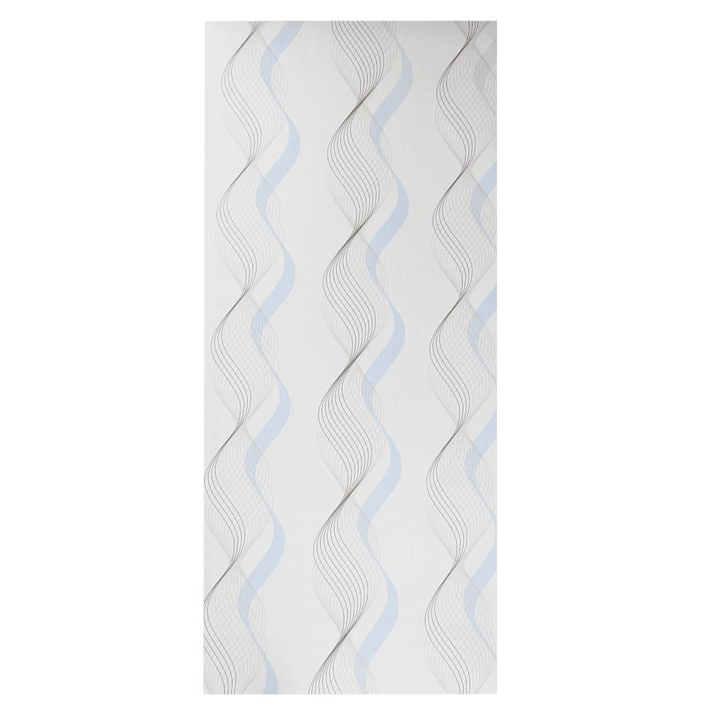 Papel Decorativo Auto-Adesivo Ondas Linha Cinza Yins