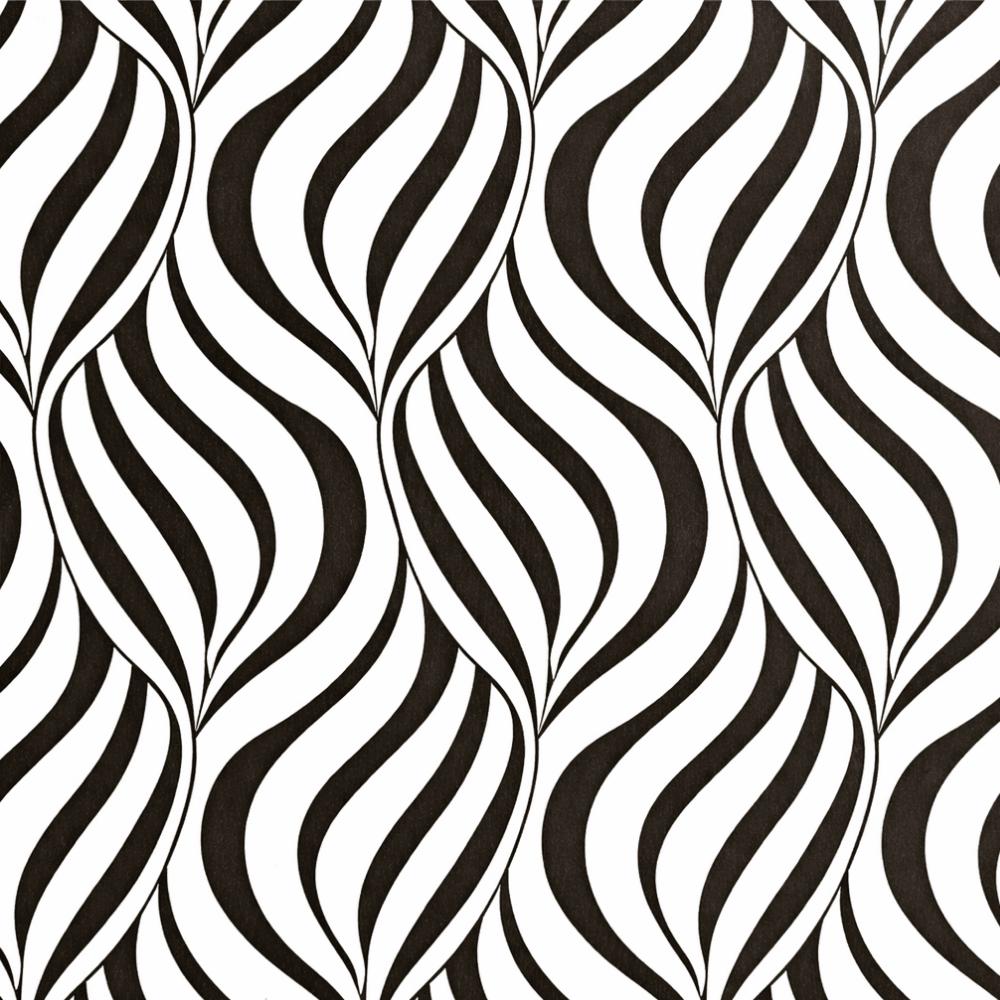 Papel Decorativo Auto Adesivo Ondas Linha Marrom 45Cmx5M Yins
