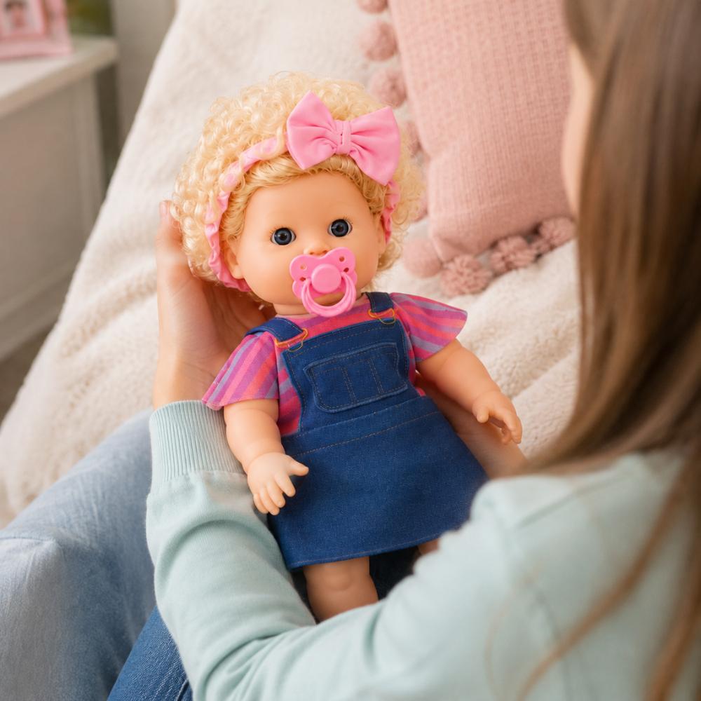 Boneca Danadinhas Cabelo Crespo Loiro Milk Brinquedos