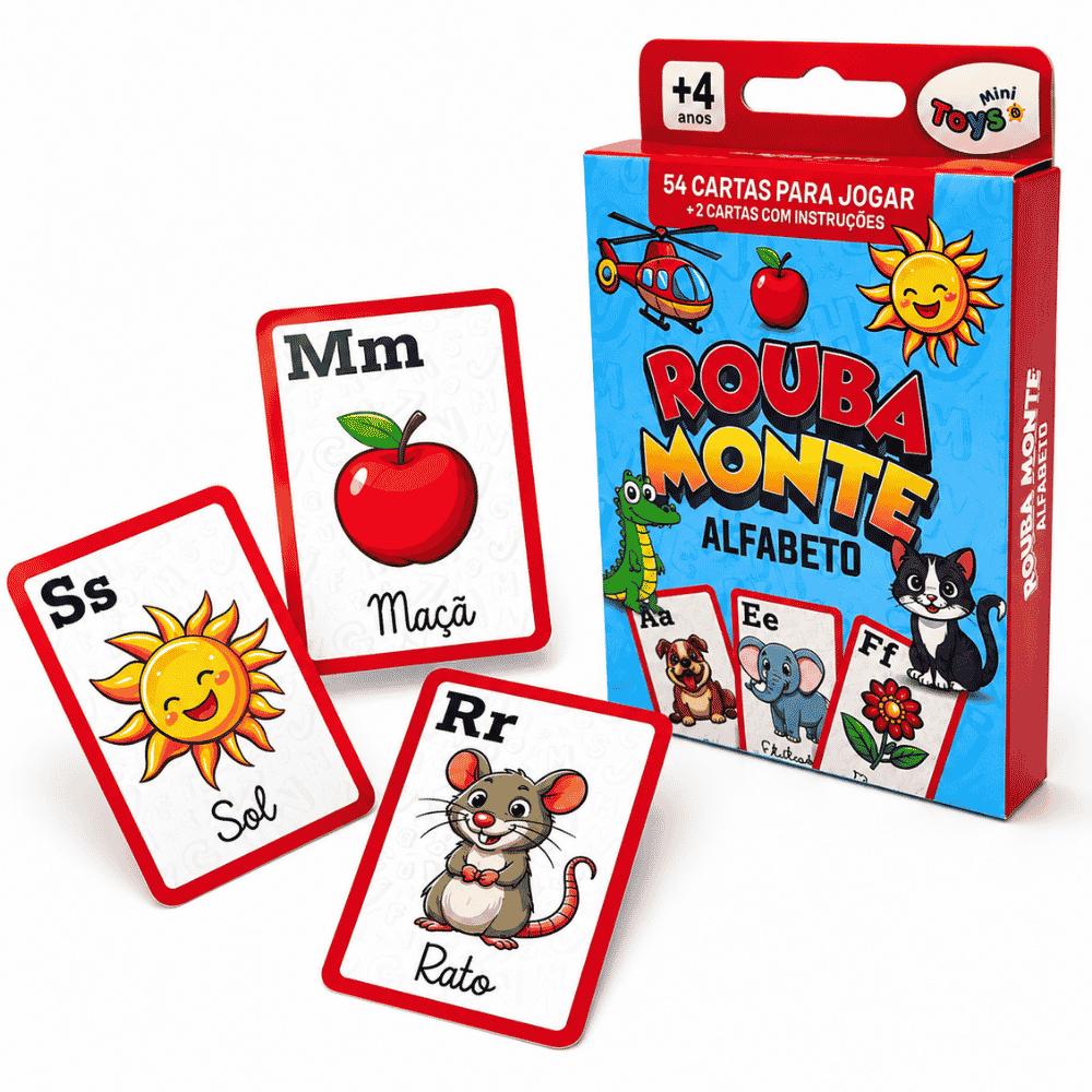 Cartas Rouba Monte Alfabeto MiniToys