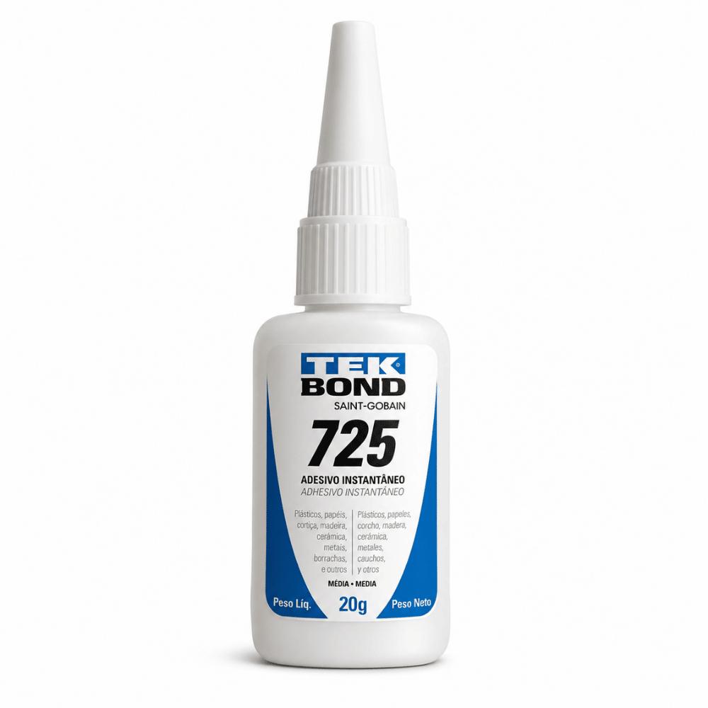 Adesivo Instantâneo 725 20g Bico Antientupimento Tekbond