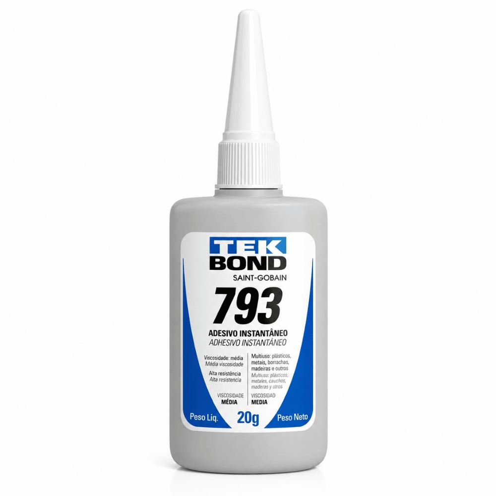 Adesivo Instantâneo 793 20g Bico Antientupimento Tekbond