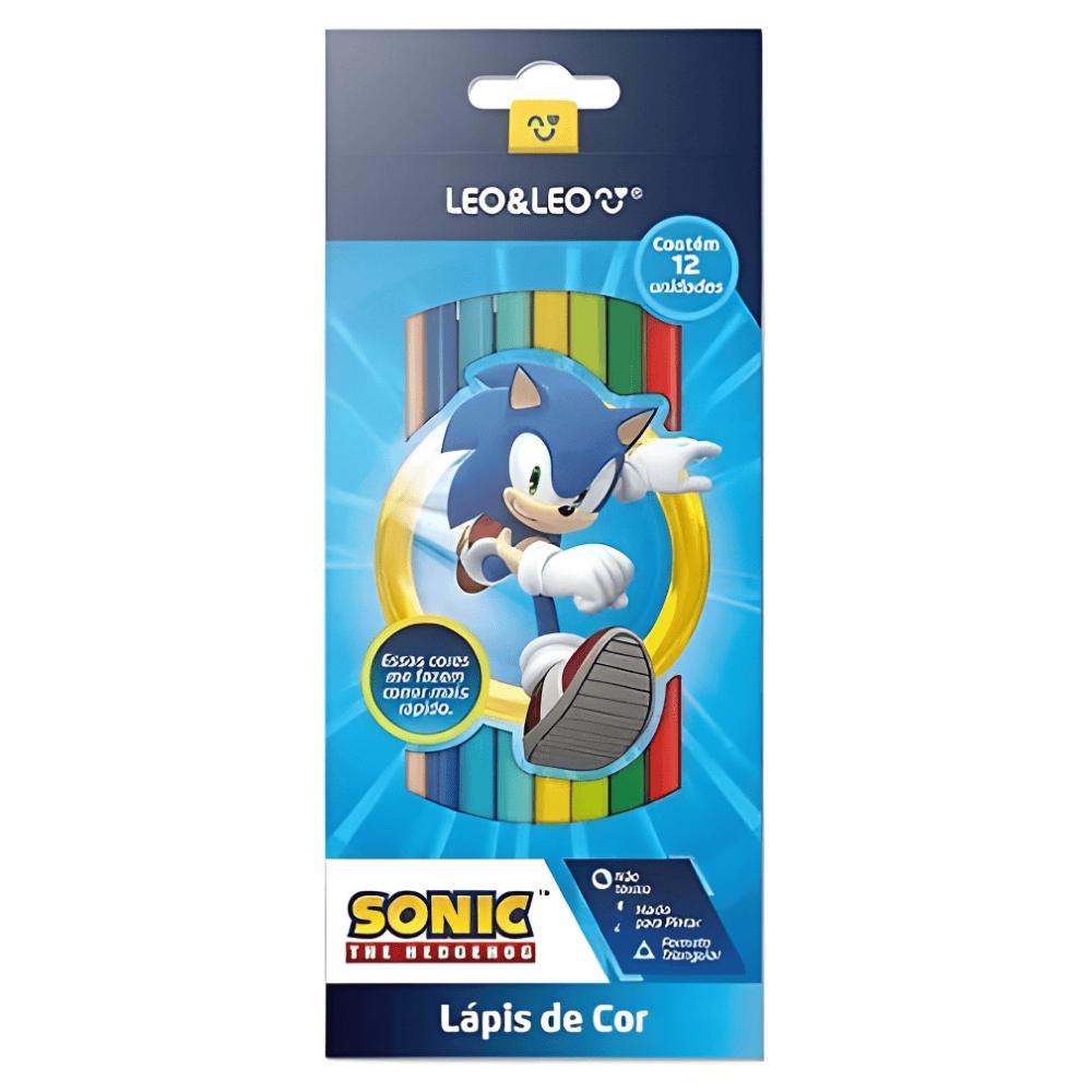 Lápis De Cor Sonic 12 Cores