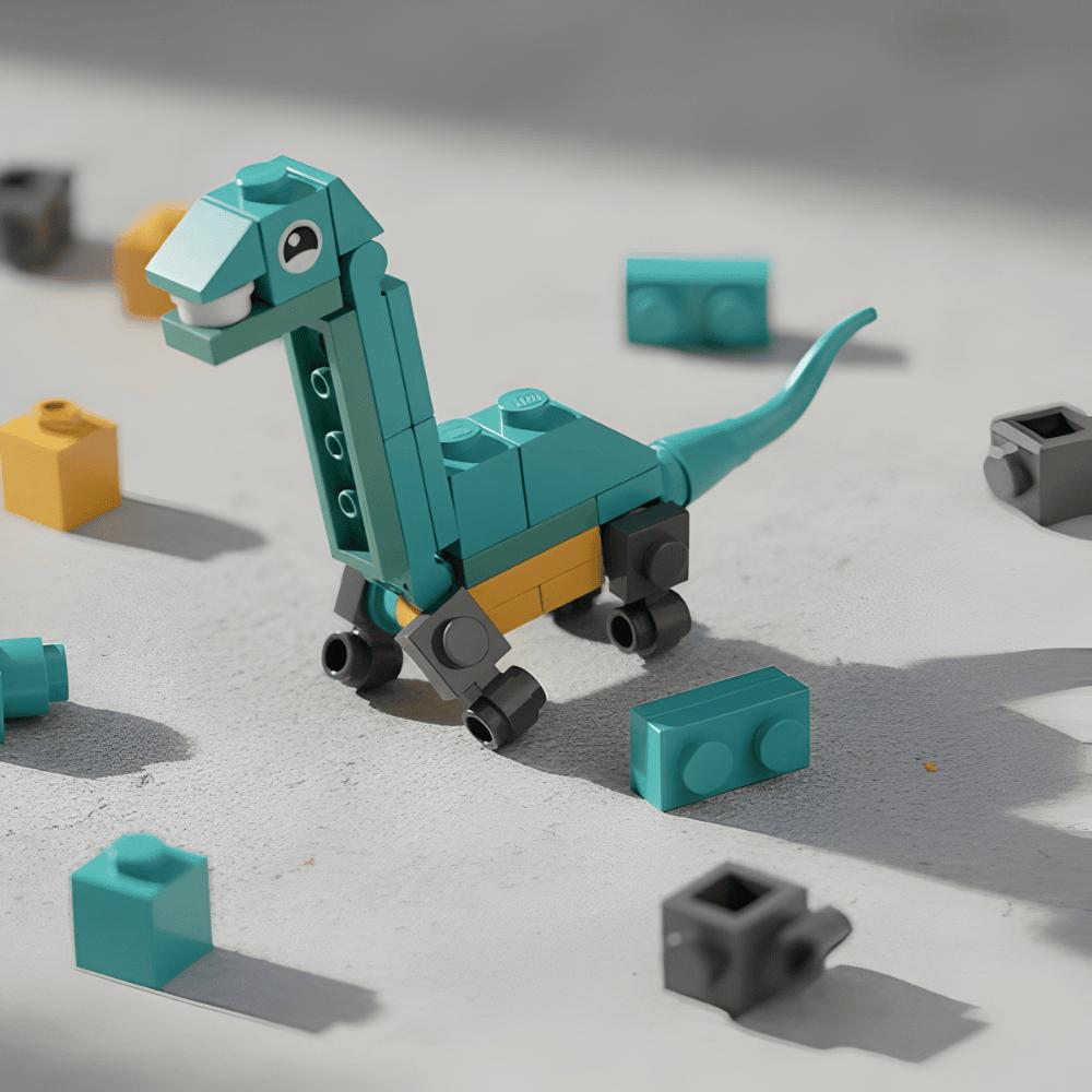 Bloco De Montar Mini Dino