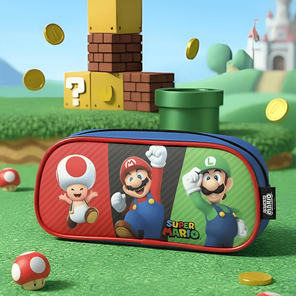 Estojo Mario Bros Azul