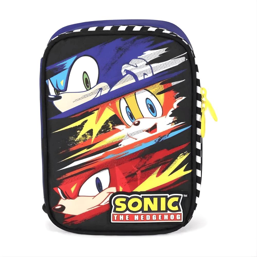 Estojo Sonic Azul Maxlog