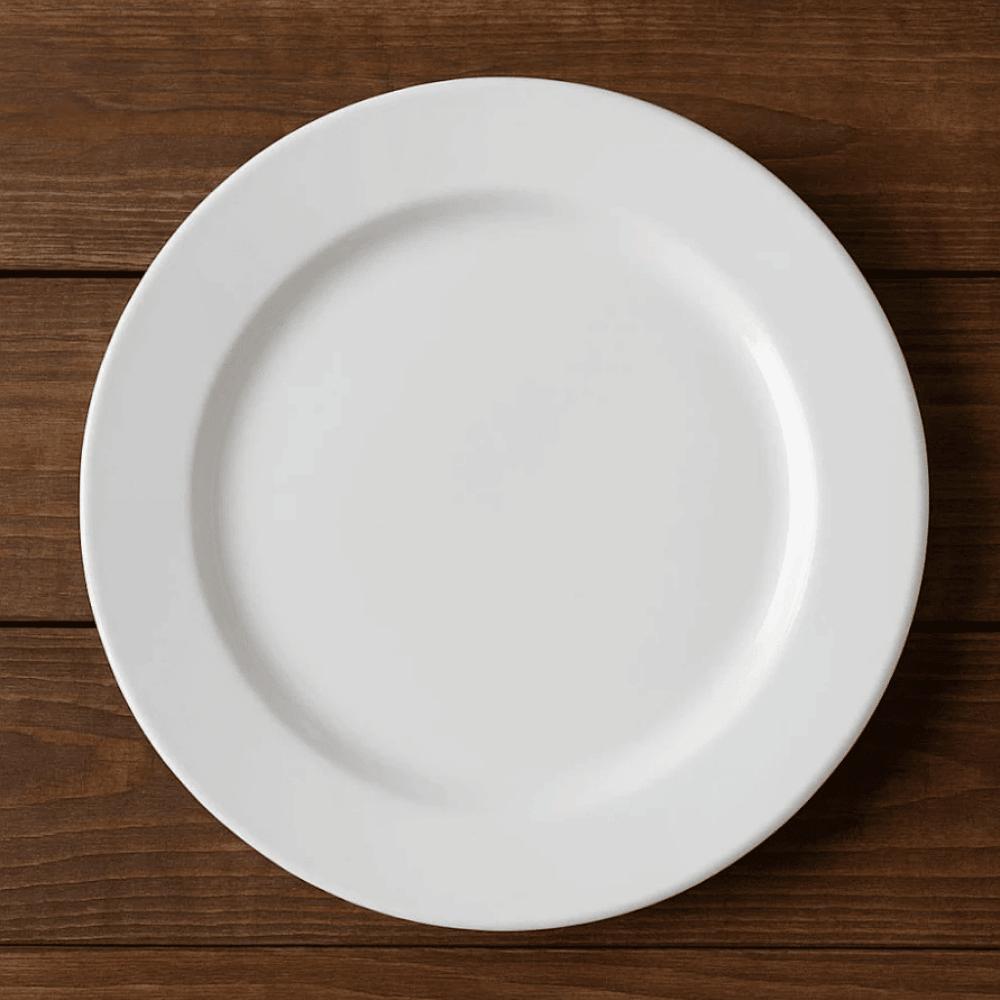 Prato Sobremesa Branco Liso 21cm Plus Alleanza