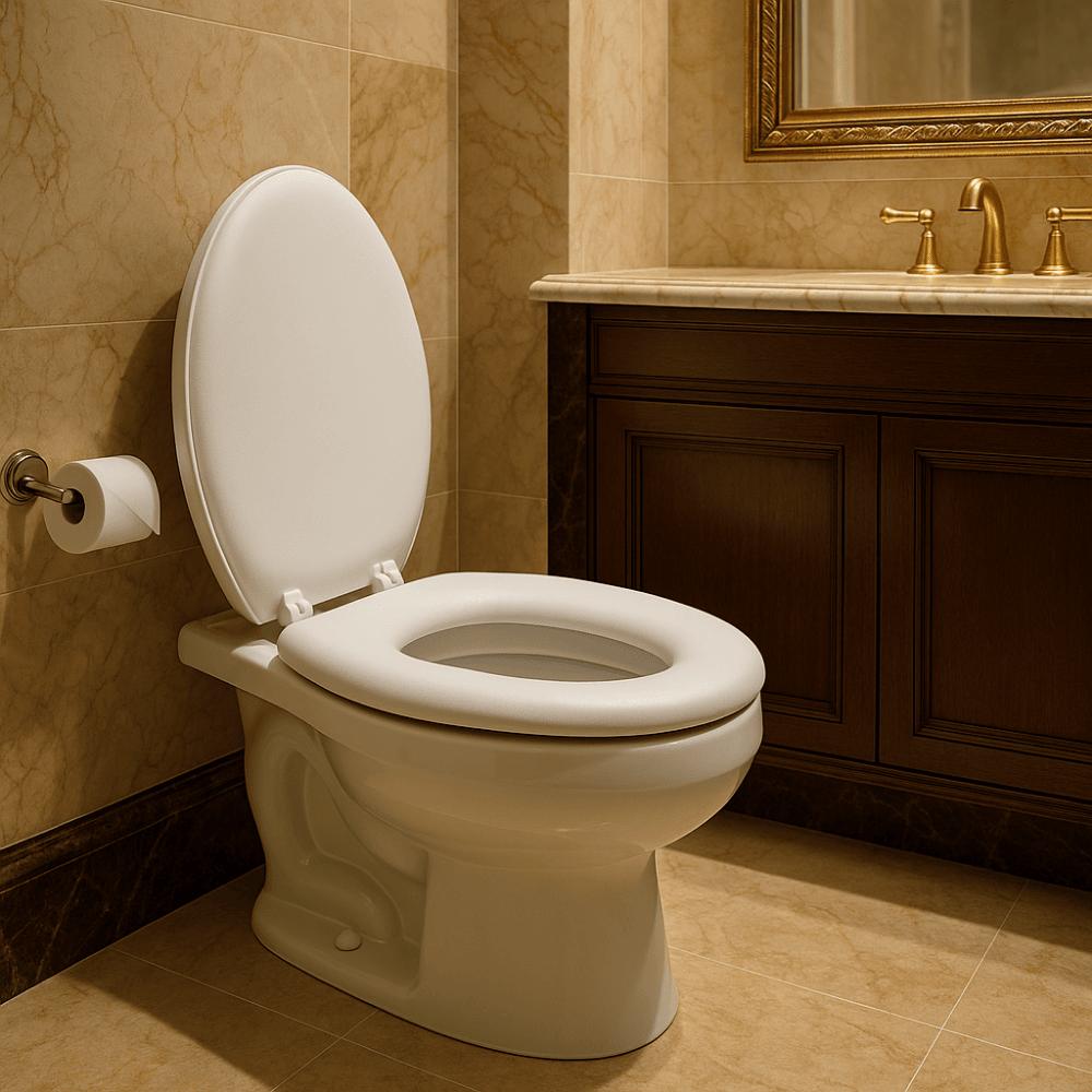Assento Sanitário Almofadado Branco