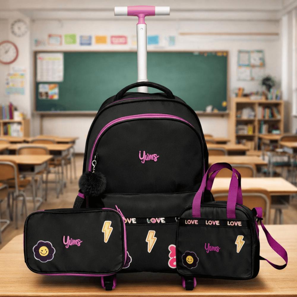 Kit Mochila/Lancheira/Estojo Juvenil Love Xoxo