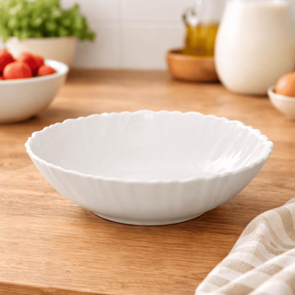 Bowl Nevada Branco Vidro Opalino Coliseu