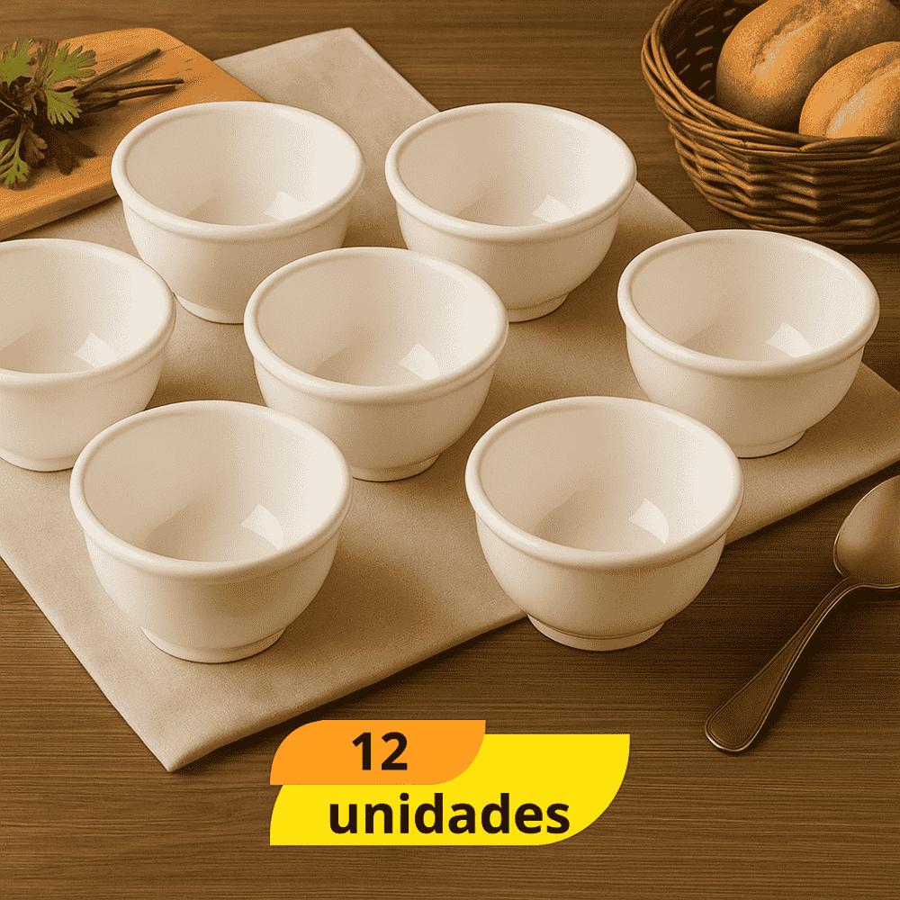 Cumbuca Pequena Branca São Francisco - Cx 12 Unidades