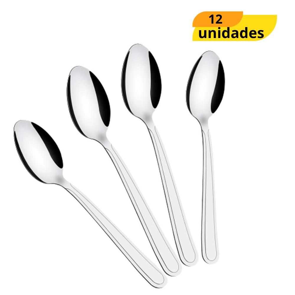 Colher De Mesa Recife Inox Chazak - Cx 12 Unidades