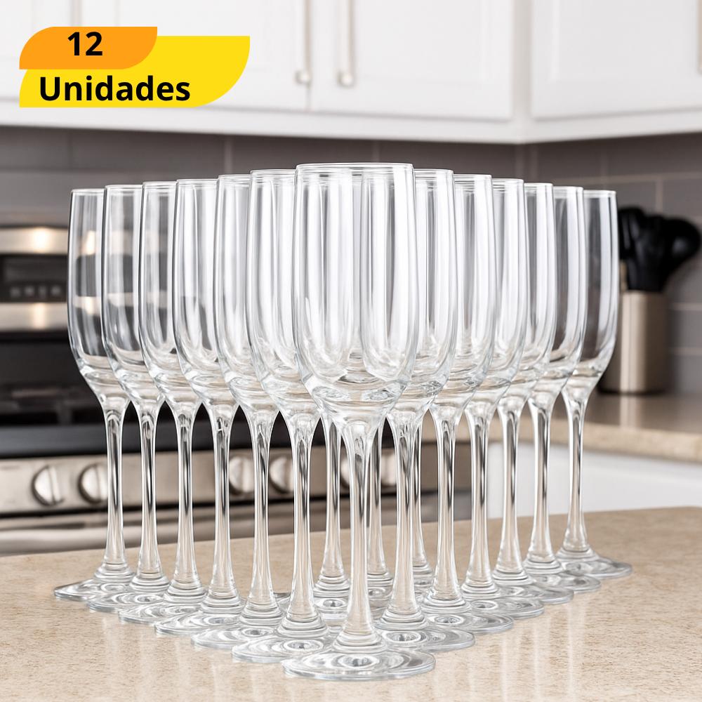 Taça Imperatriz Champanhe 220Ml Nadir - Cx 12 Unidades