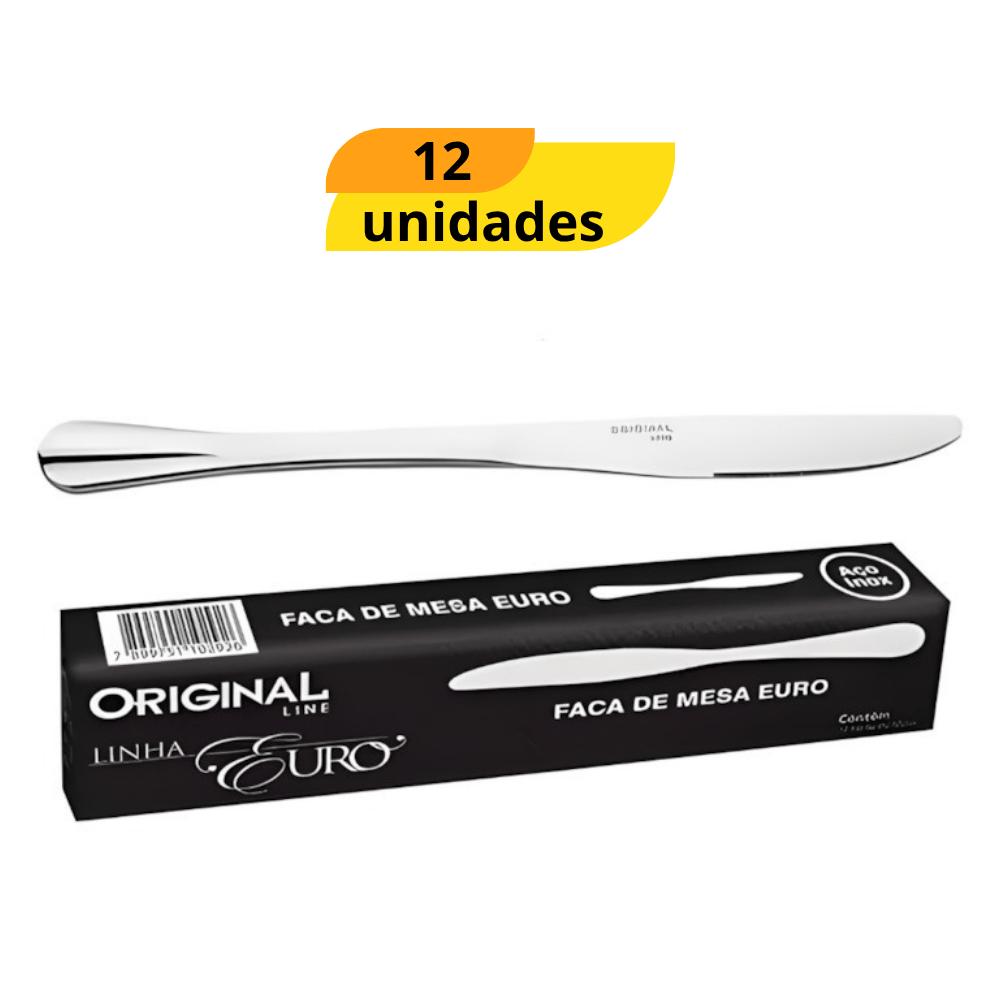 Faca Mesa Euro Original Line - Cx 12 Unidades