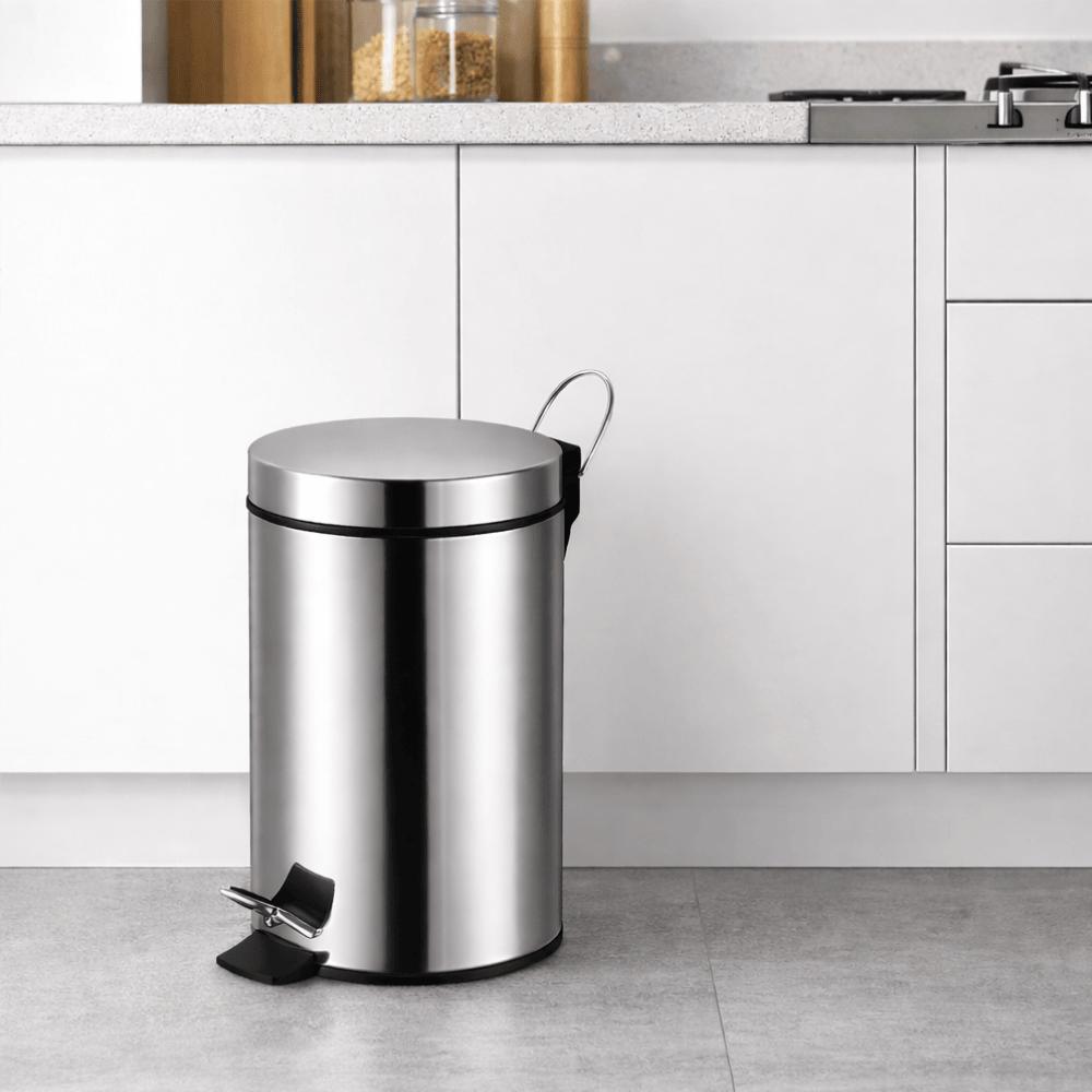Lixeira Inox Brilhante 5L Newway