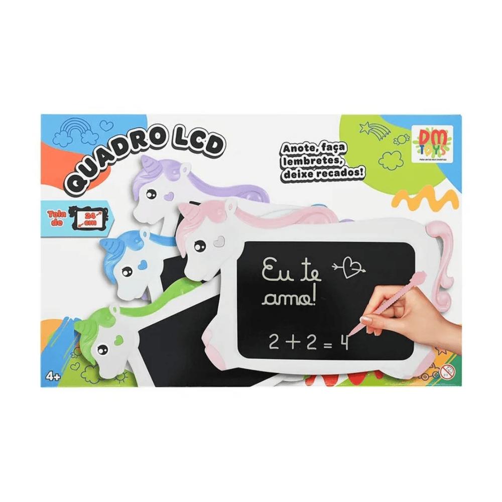 Quadro Lcd Unicórnio Tela 24 Cm Dmbrasil