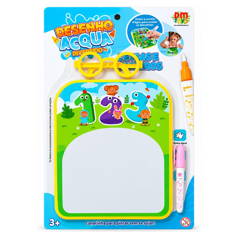 Desenho Acqua Divertido Letras e Números DM Toys
