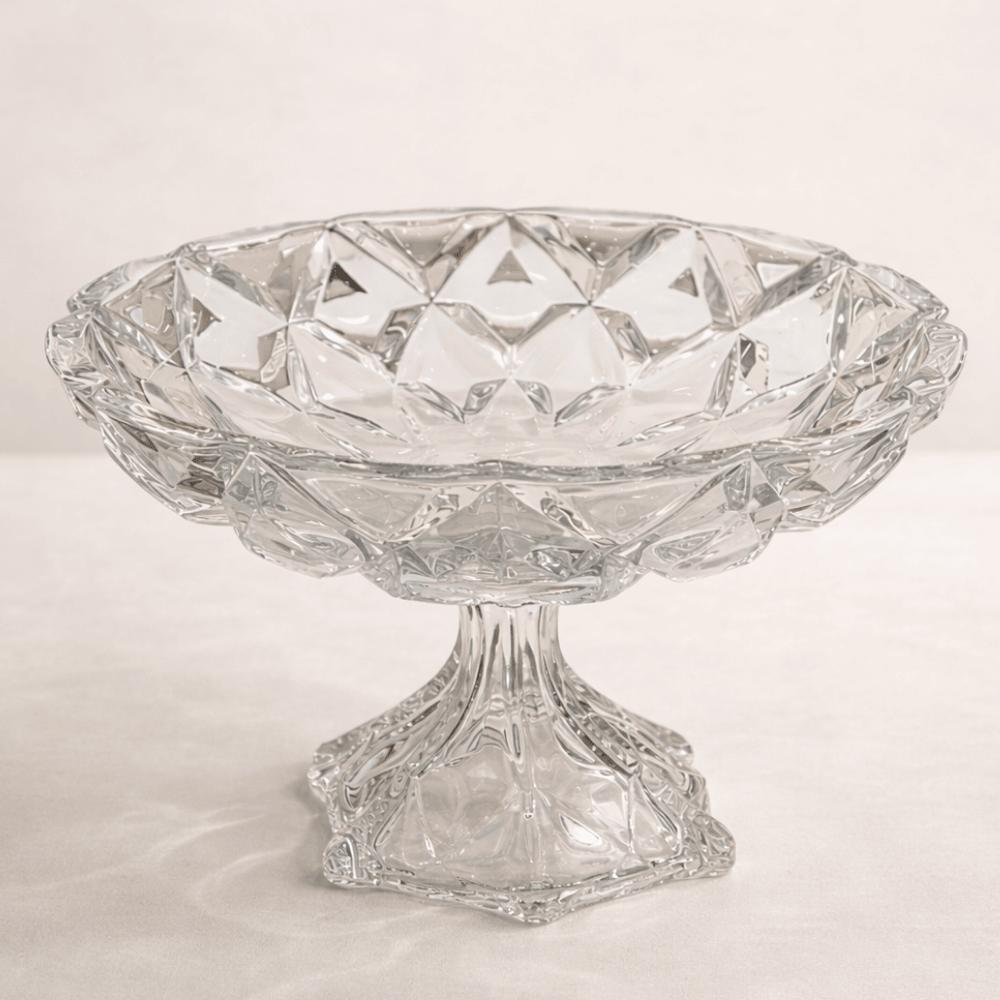 Centro De Mesa Decorativo Com Pé Deli Diamond Coliseu