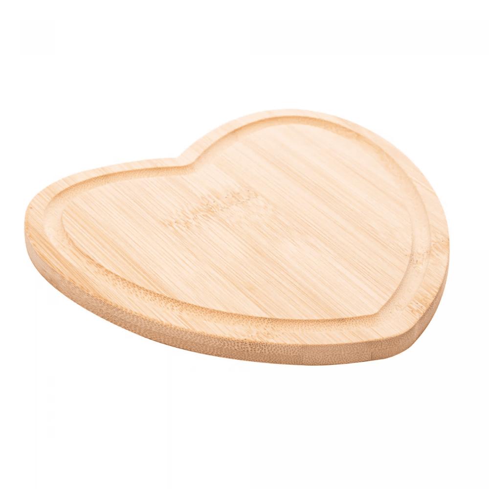Tábua De Bambu Heart 17X16,5Cm Coliseu