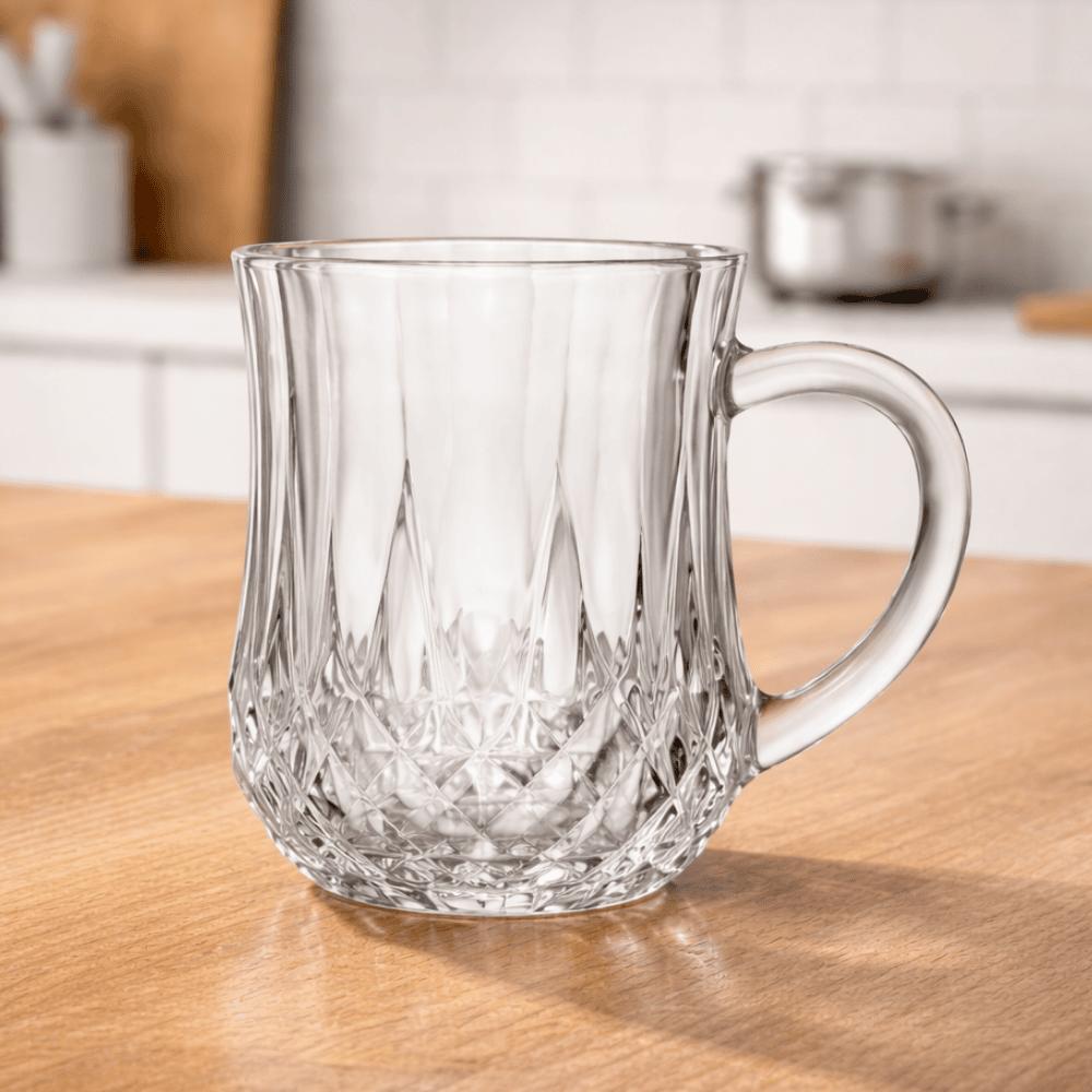 Caneca De Vidro Diamante 200Ml Coliseu