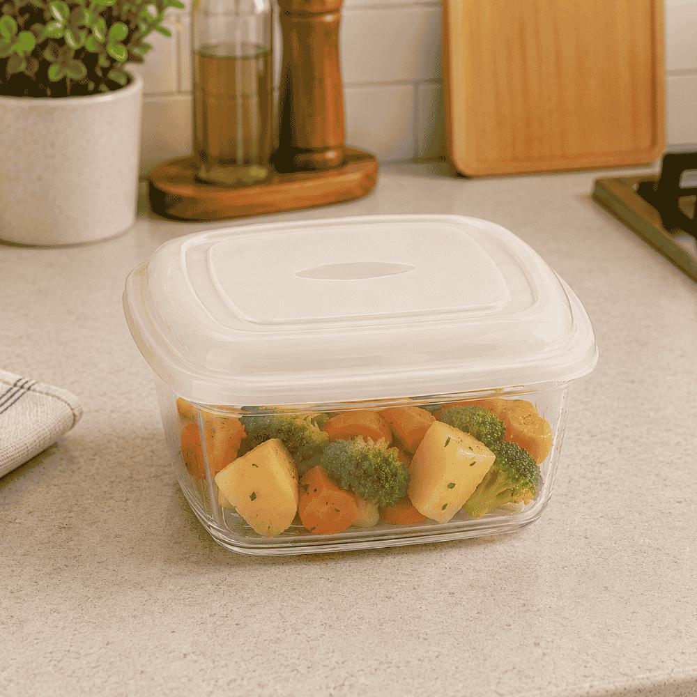 Pote Quadrado 400ml Giplas