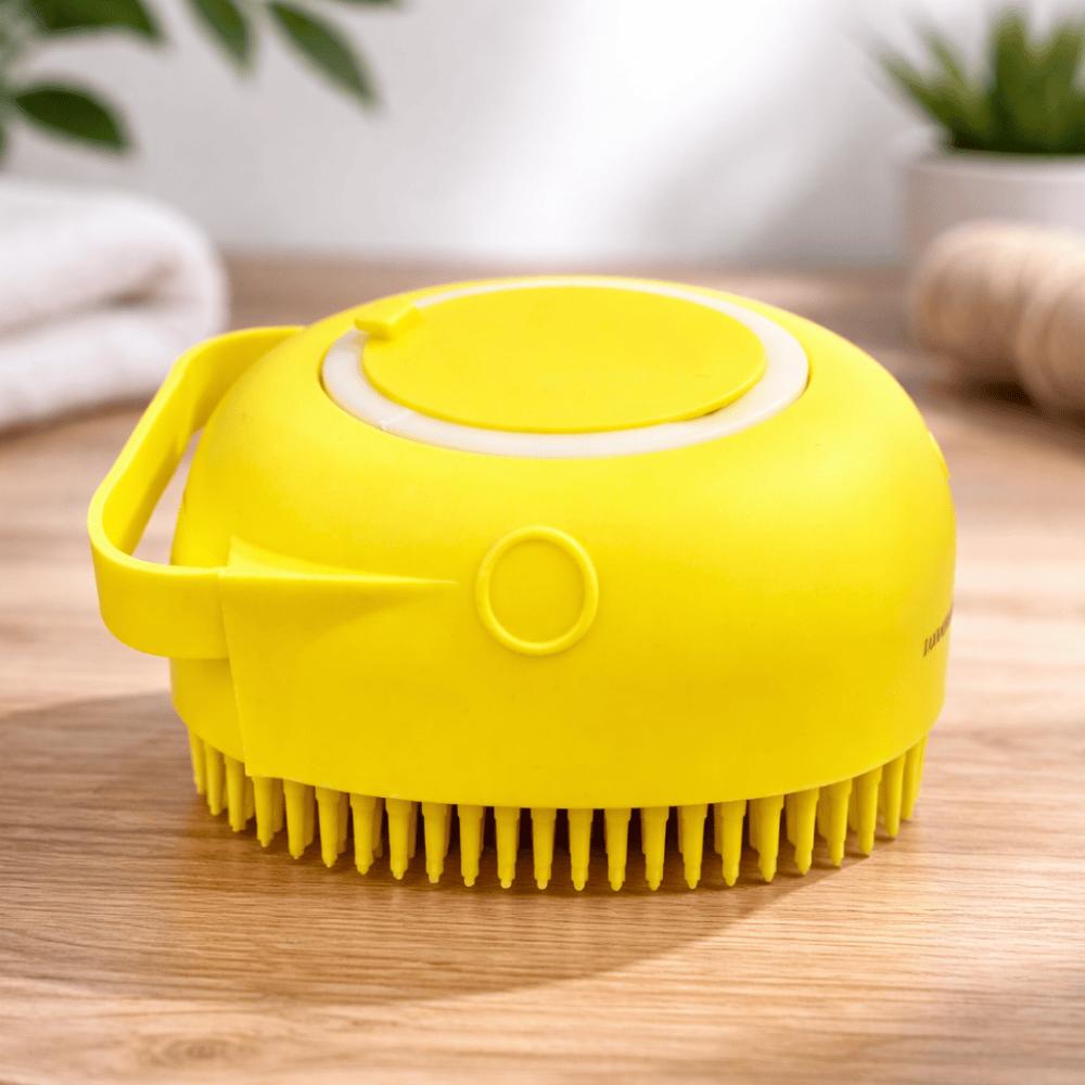 Escova De Banho Pets Com Dispenser Para Sabão Yins