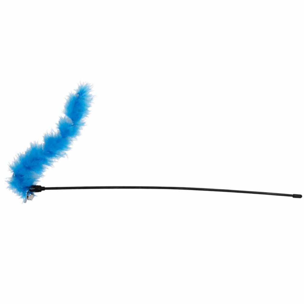 Brinquedo Pet Para Gato Vara Com Pena 50Cm Yins