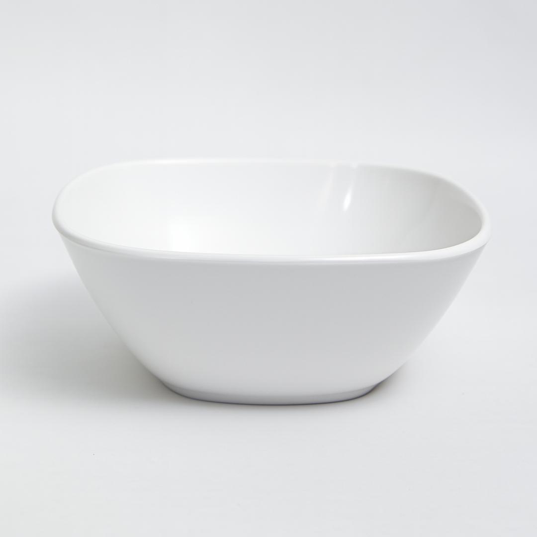 Tigela Quadrada Branca 25cm Melamina Utilgoods