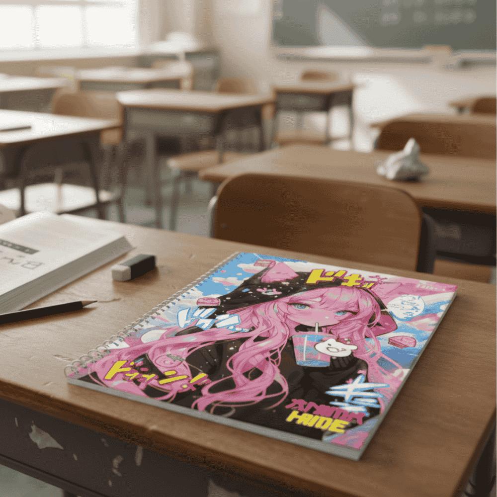 Caderno Espiral Capa Dura 1M Animahime Multi