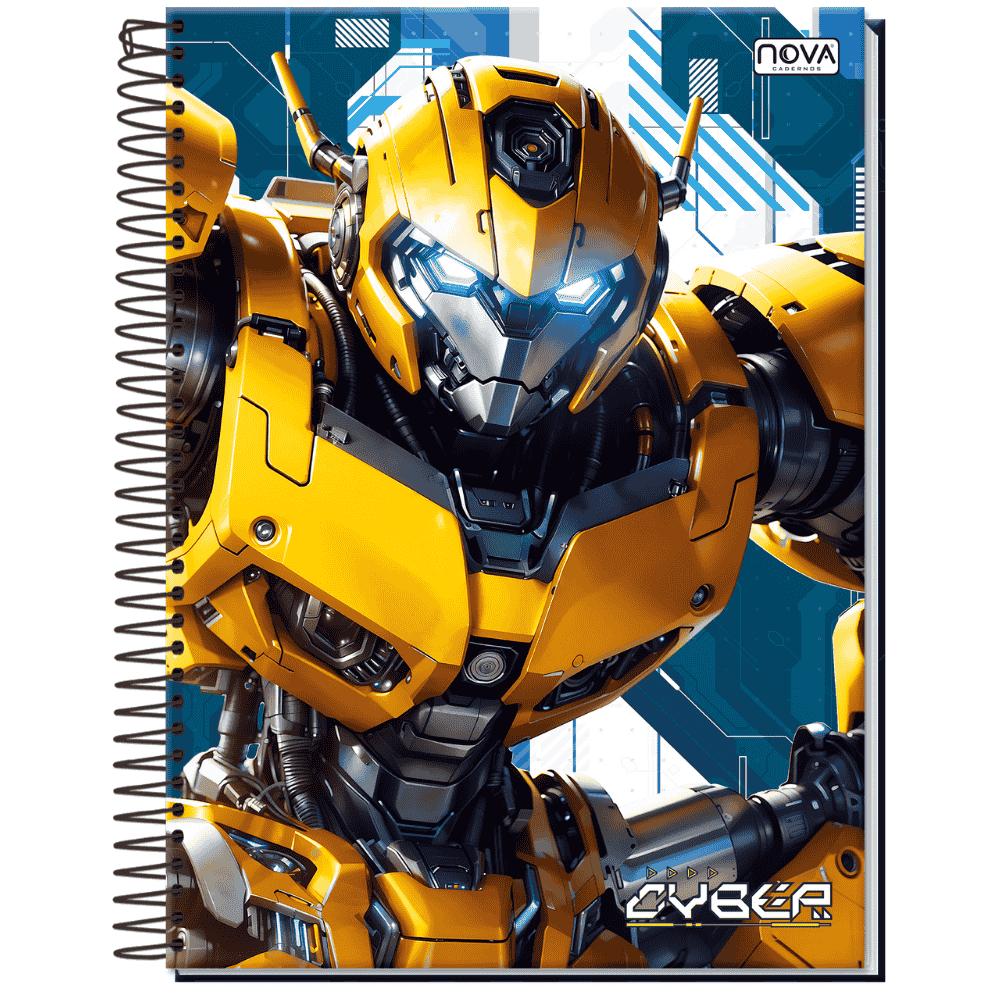 Caderno Espiral Capa Dura 15M 240 Folhas Cyber Multi