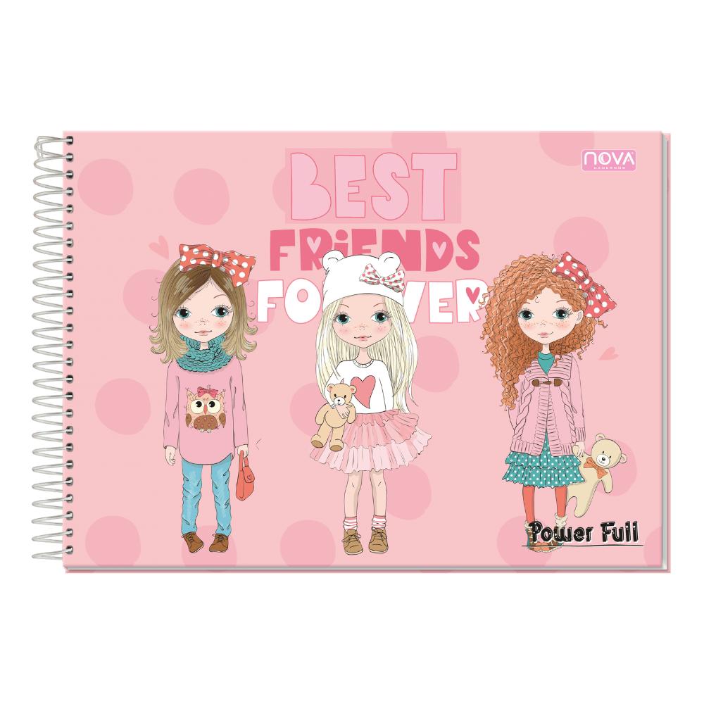Caderno Universitário De Desenho Espiral 96 Folhas Power Full Multi