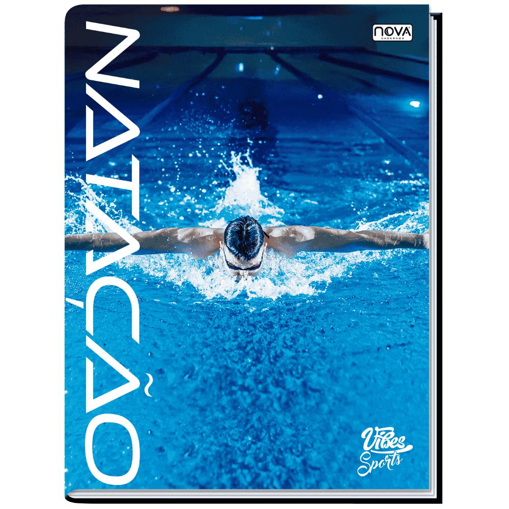 Caderno 1/4 Costurado Capa Dura 96 Folhas Vibes Sports Multi