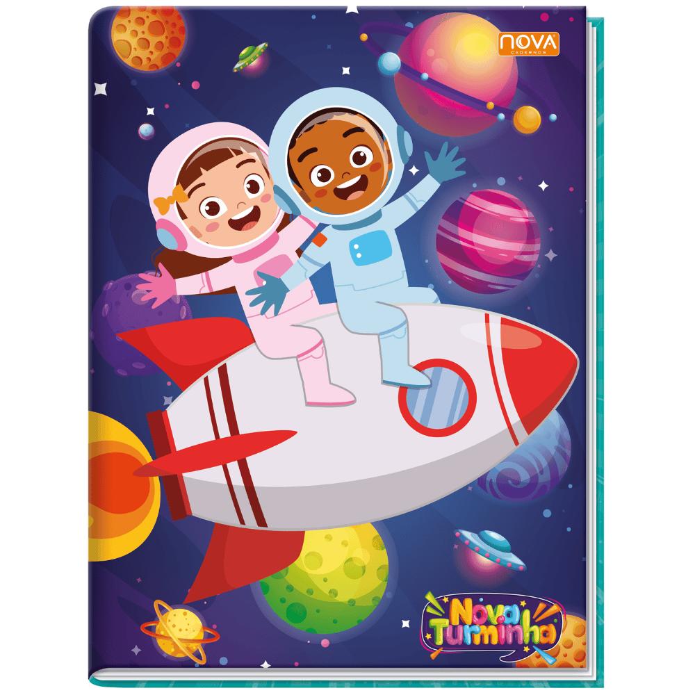 Caderno 1/4 Costurado 96 Folhas Nova Turminha Multi