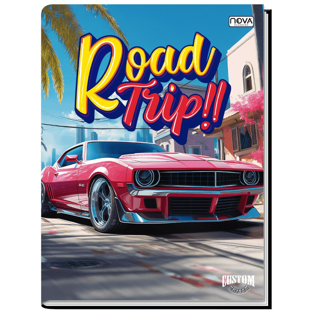 Caderno 1/4 Costurado Capa Dura 96 Folhas Custom Drive Multi