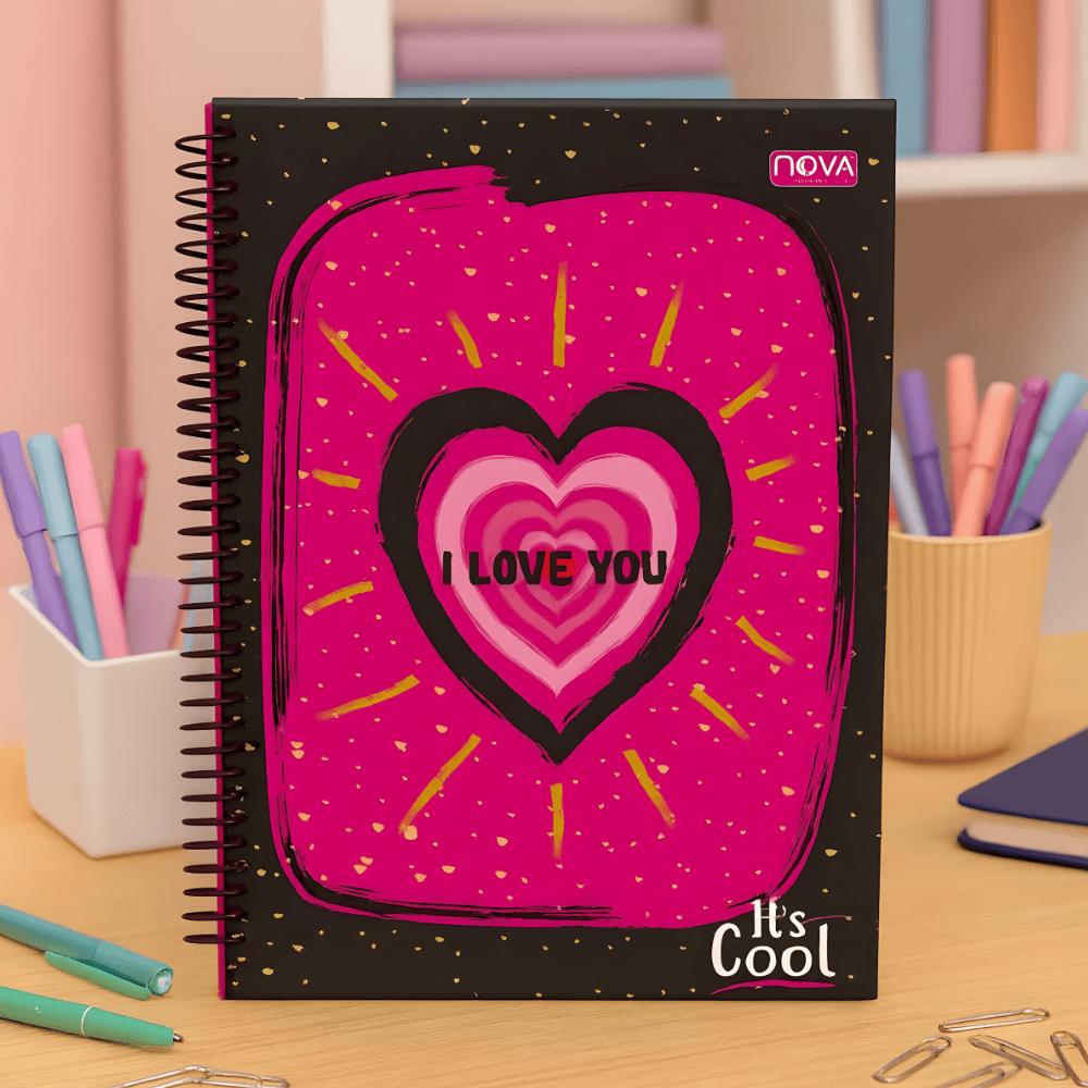 Caderno Universitário Espiral Capa Dura 15M 240Fls Its Cool
