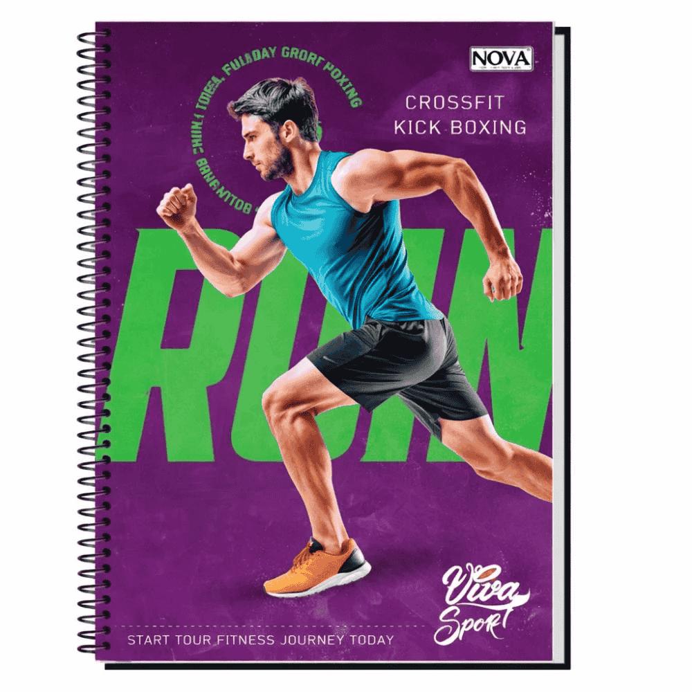 Caderno Universitário Espiral 20 Matérias 320 Folhas Vibes Sports Multi
