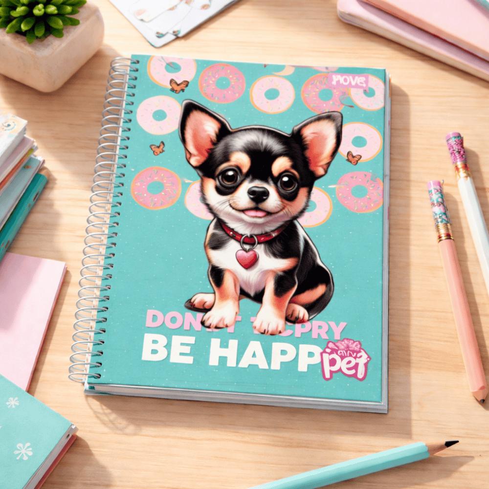 Caderno Univ Espiral Capa Dura 20M 320Fls Miss Pet