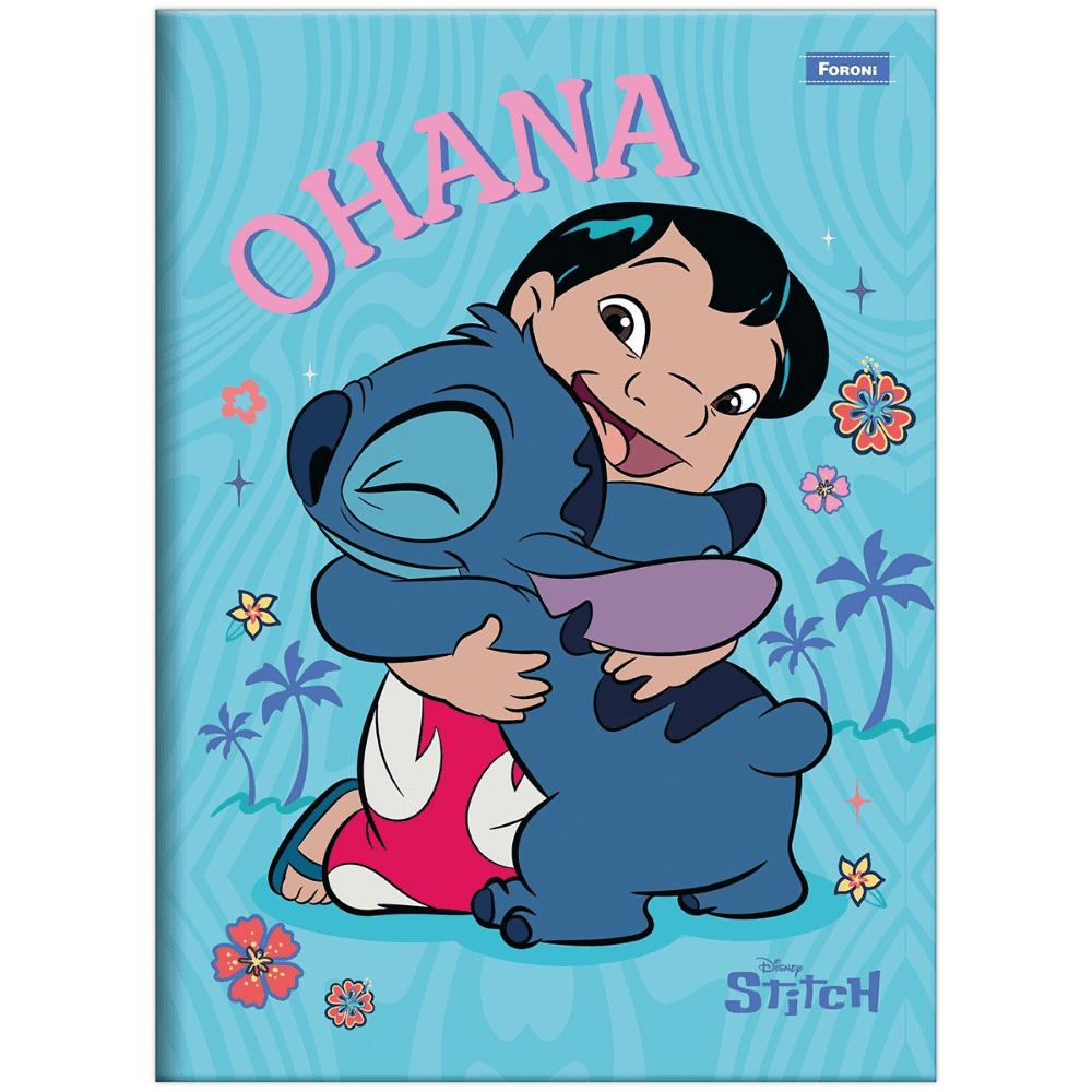 Caderno Brochura CD Stitch 80 Folhas Foroni